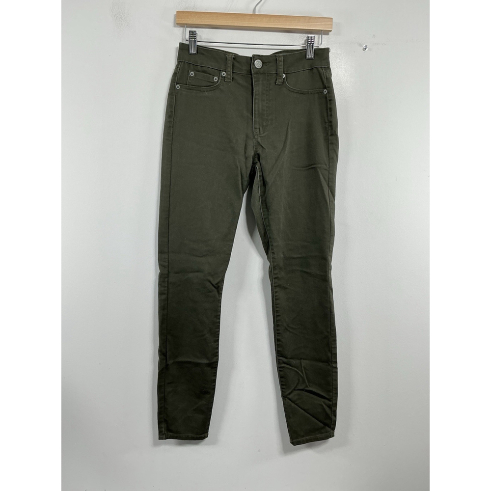 Womans Excellent Condition Aeropostale Jeggings 2 R Olive Green 0211/C-5
